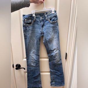Miss me jeans size 27 inseam 34 only worn a few times